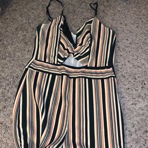 Striped romper
